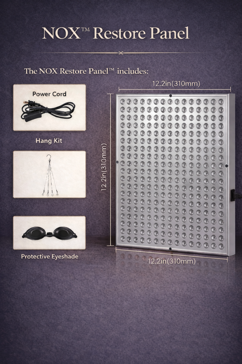 NOX™ Restore Panel — Finally Sleep Like You Used To.