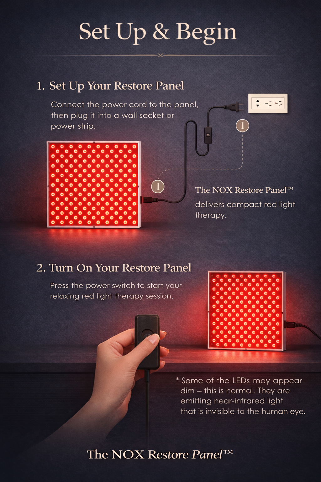 NOX™ Restore Panel — Finally Sleep Like You Used To.